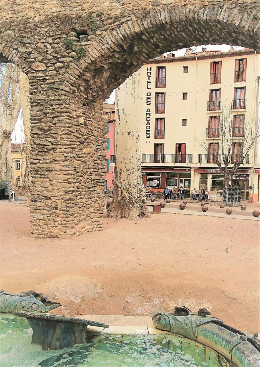 Hotel Des Arcades Céret Exteriör bild